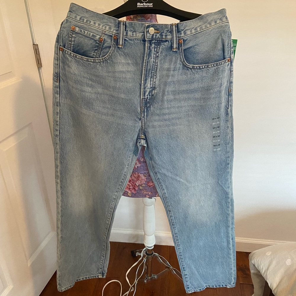 Gap mens original straight jeans 33 x 30 New
